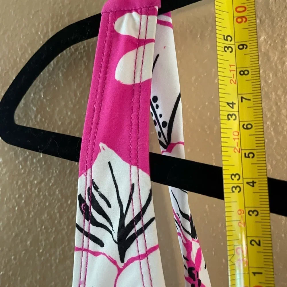 Torrid Tie Back One Piece Hot Pink Floral Gorgeous Swimsuit Torrid size 3 NWT